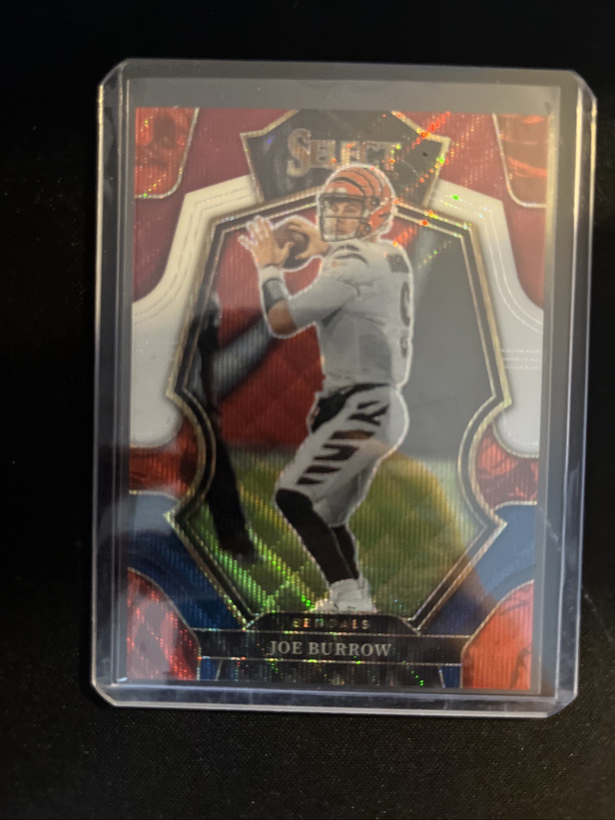 2022 Panini Select - Premier Level Joe Burrow #120 Tri-Color Prizm /199