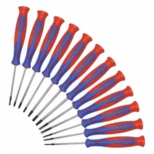 Westward 401L47 Precision Screwdriver Set,12 Pcs,Round