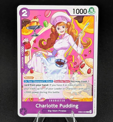 One Piece Charlotte Pudding EB04-034 (C) - The Azure Sea's Seven (OP14)
