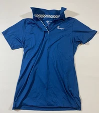 Chick-Fil-A Oobe Women's Size Medium Blue Short Sleeve Performance Polo Shirt