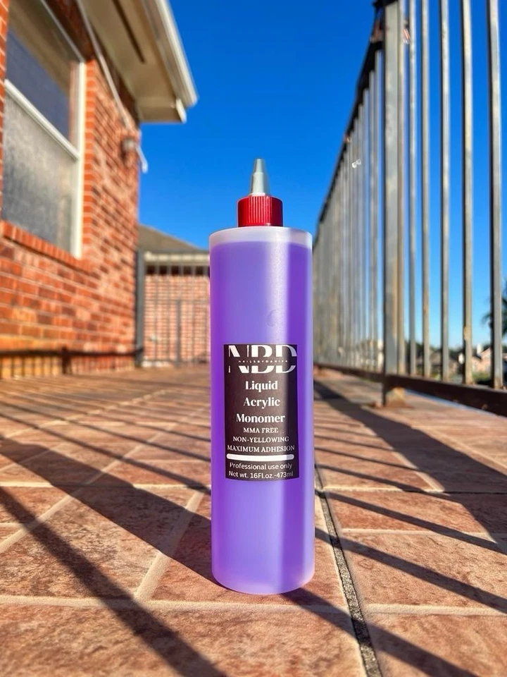 NBD Acrylic Nail Liquid for Acrylic Powder - Liquid Monomer - 16 oz Big bottle - Image 3 of 3