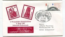 D37635 Stamp Expo Trains Locomotives Railroad Cover Germany