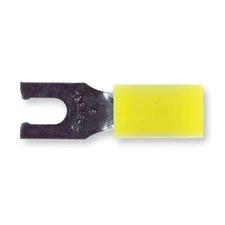 STA-KON RC10-6FL Fork Terminal,Tin,Copper,Yellow,PK50 3KG65