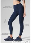 Alo Women's Blue Solid High-Waist Ankle Leggings MEDIUM — photo 3