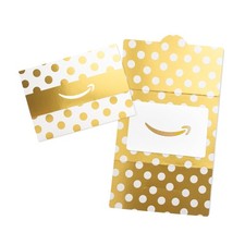 Amazon Gift Card in a Mini Envelope - Delivered by Post - Gleaming Gold Dots 