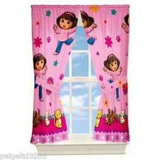 Nickelodeon Dora The Explorer Dora Pets One (1) Tab Window Panel / Drape 42x84in