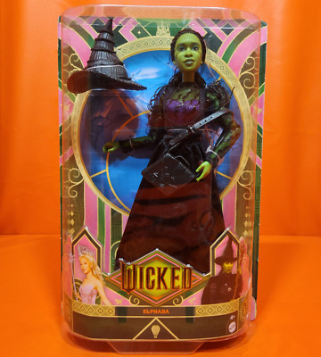 Mattel Wicked Movie Shiz University Elphaba Doll 11'' Tall Rough Box New Doll