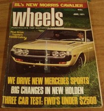 1971.WHEELS.FALCON GT.240Z.FIAT 124.E-Type Jag.Corniche.Datsun 1600.350 SL.