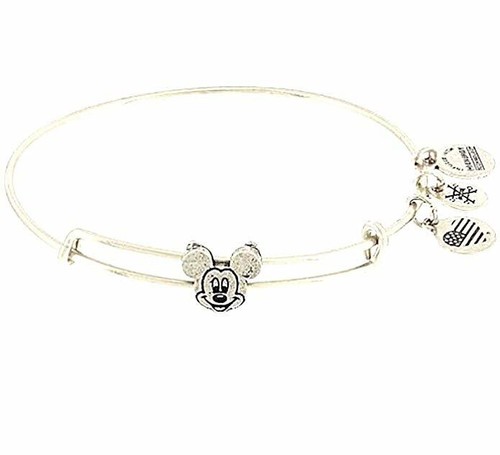 NUEVO Brazalete Plateado Deslizante Icono de Mickey Mouse Parques Disney - Imagen 3 de 3