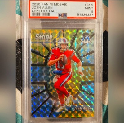 2020 panini mosaic josh allen  psa