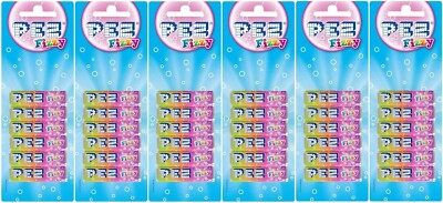 6x PEZ Refills 6 Pcs Pack Fizzy Flavour Sweets For PEZ Dispenser (36 refills)
