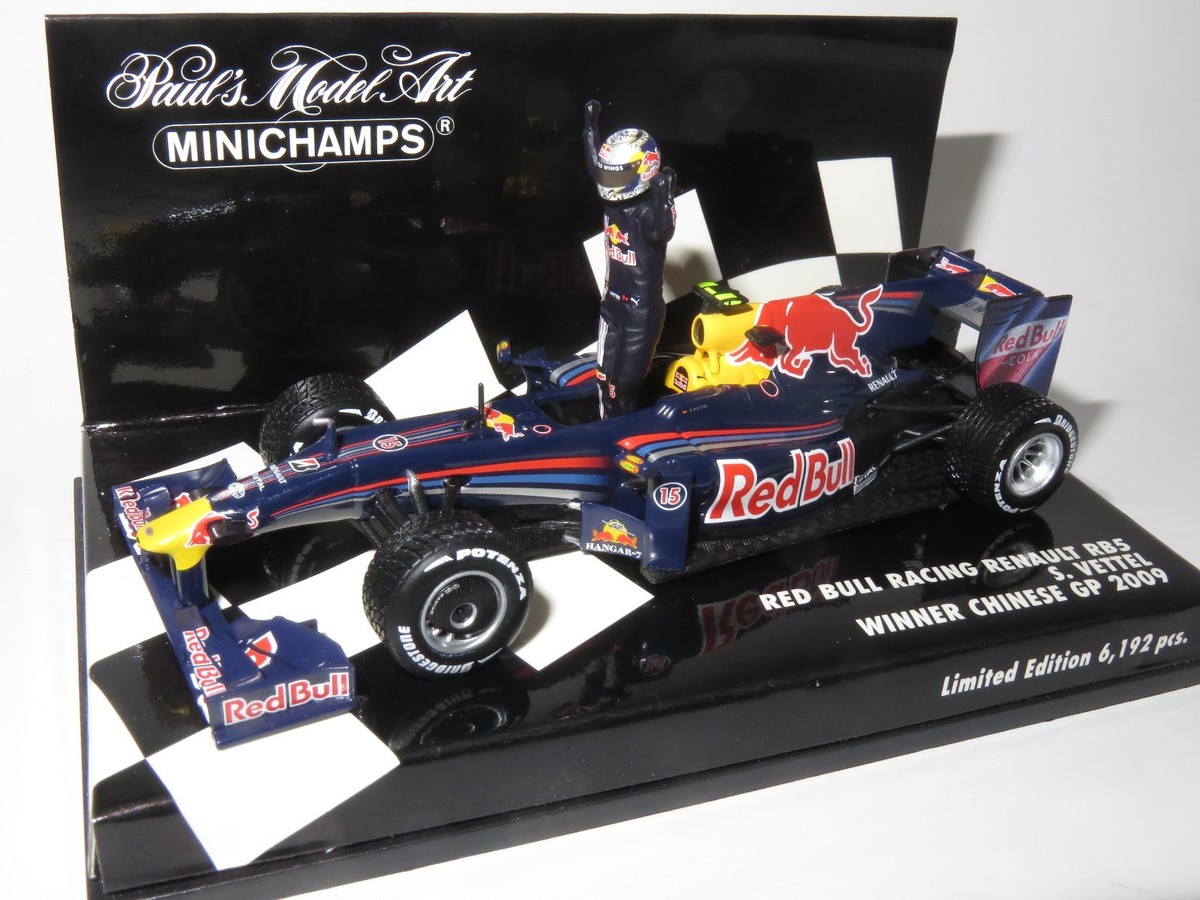 ミニチャンプス1/43レッドブルRB5 S.ベッテル 2009年中国GP優勝 Red Bull Racing RENAULT Rb5 S. Vettel Winner Chinese GP 2009