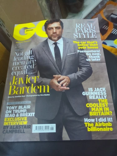 British GQ Magazine June 2017 - Javier Bardem Cover