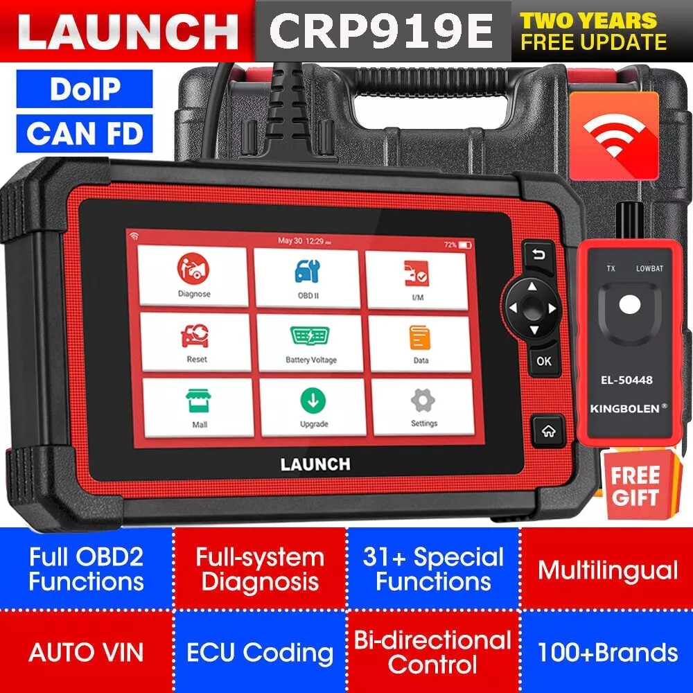 Launch Scan Tool LAUNCH CRP919E OBD2 Scanner - Full System Diagnostic ...