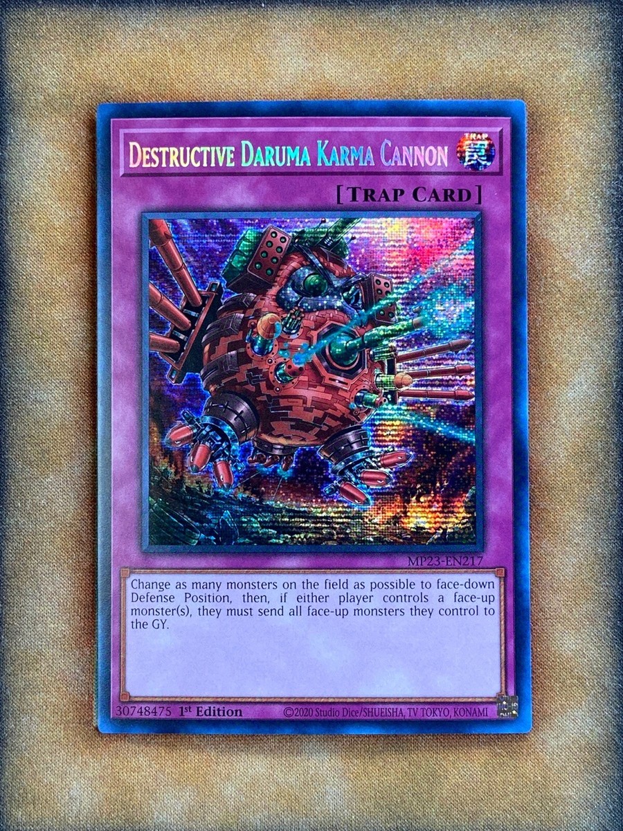 デカモン　トウマ Yugioh Destructive Daruma Karma Cannon MP23-EN217 Secret Rare 1st