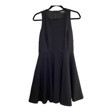 Lulus Black Sleeveless Dress SZ LARGE Racerback Tank Lined EUC
