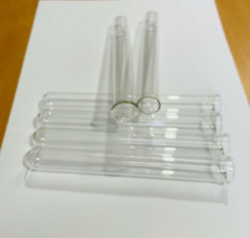 Test Tubes Rimmed Borosilicate Glass PLAIN TEST TUBES 10OD X 75 (L)MM -10Pc/Pk - Picture 5 of 8