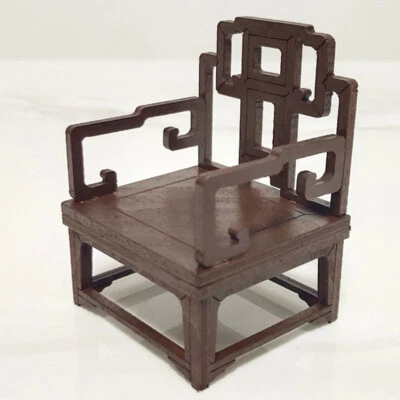 1:12 Scale Dollhouse Miniatures Furniture Retro Master Chair Armchair Unfinished - Image 1 of 3