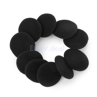 5 Paar 40mm Ersatz Ohrpolster Schaumstoff  für Headset Kopfhörer Schwarz