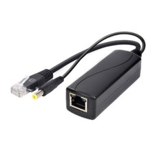 DC5.5x2.1mm PoE Splitter Adapter IEEE802.3at Compliant 10/100Mbps
