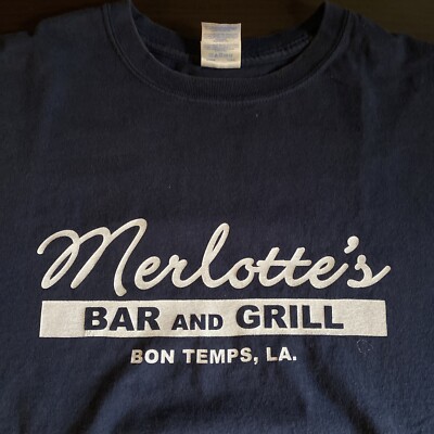 Vintage Merlotte s Bar & Grill T-Shirt - Bon Temps, Louisiana - True Blood - XL