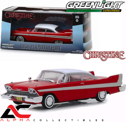 GREENLIGHT 86529 Scala 1/43 PLYMOUTH FURY 2-DOOR 1958 - CHRISTINE LA MACCHINA IN