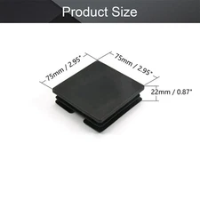 70-80mm Square Tubing Plastic Plug Tube End Cover Cap Post Pipe Fence Chair