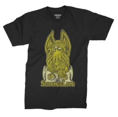 StrangeLove Skateboards Birth Of Cthulhu T Shirt Black Sean Cliver Size Medium M