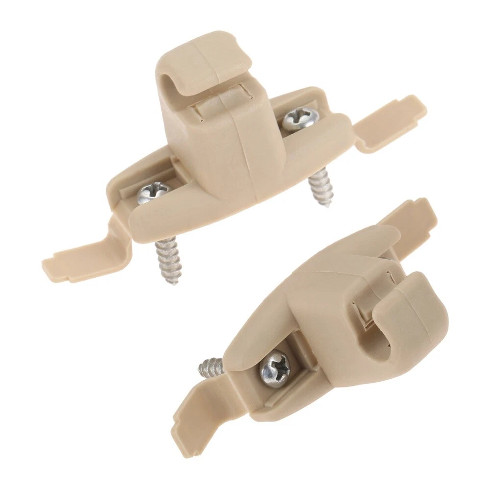 Soporte de clip de parasol de coche de plástico de 2 piezas para BMW 325i 2001-2005 repuestos Foto 2 de 4