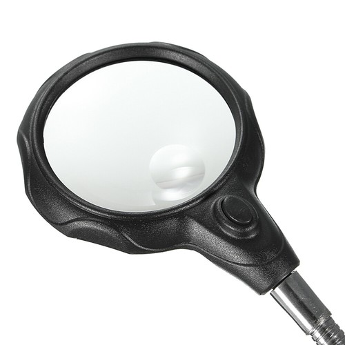 LED Light Helping Hand Clamp Magnifying Glass for Watch Repairs Craft Work B9Y4 - Picture 2 of 11