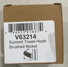 ICO Bath V63214 Brushed Nickel-Polished Single Hook Cloak and Clothes Holder