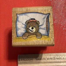 M3, All Night Media Rubber Stamps, Poor, Sick Teddy Bear