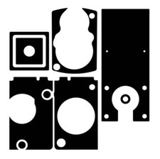 Camera Replacement Skin Leather w/VIDEO i nst  Yashima MAT  From Japan