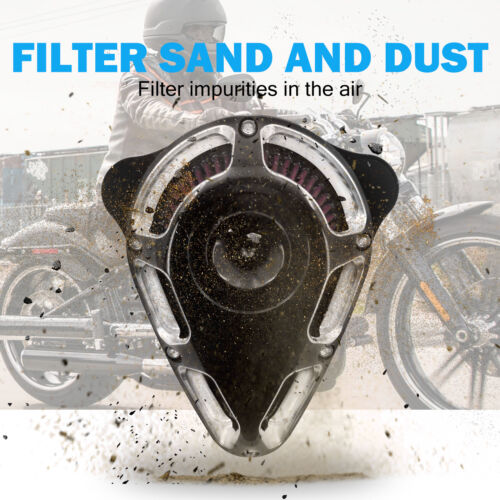 Turnable Air Cleaner Filter Red Intake For Harley 04-22 Sportster 883 1200 48 72 - Picture 5 of 18