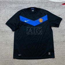 Vintage Nike Manchester United Jersey Medium Black Blue Futbol Red Devils Mens