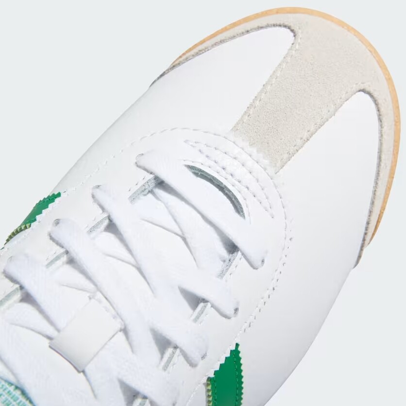 New Adidas Samoa Leather Shoes - White / Green (JH9078) | eBay