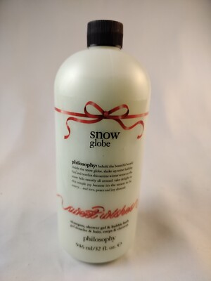 PHILOSOPHY ~ SNOW GLOBE SHAMPOO / SHOWER GEL / BUBBLE BATH ~ 32 OZ