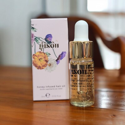 GISOU Honey Infused Hair Oil .1oz/3mL Travel Size - NEW in Box