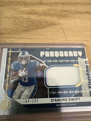 2020 Panini ELEMENTS FREQUENCY D Andre Swift Rookie Patch #D /199 LIONS - S02
