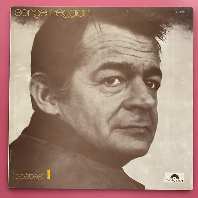 Serge Reggiani - ''Poetes'' 1 LP Chanson Spoken Word Poetry Polydor 1973 France x 