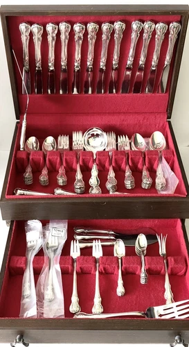 TOWLE French Provincial STERLING Silver 114 Piece Flatware Set Service For 13