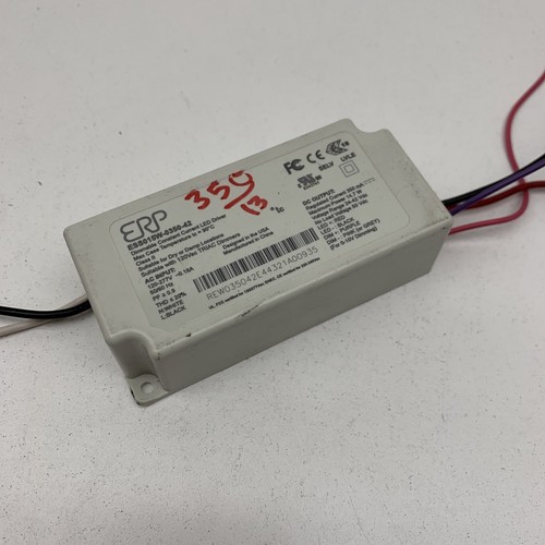 ERP ESS015W-0350-42 Dimmable Constant Current LED Driver 350mA 24-42VDC 14.7W