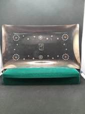 Mid Century Modern Gold Halo David Heavenridge Tray  13 1/2 x 7 1/2