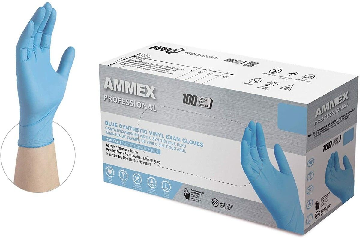 Ammex Synthetic Vinyl Exam Gloves FLASH SALE