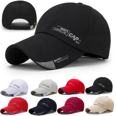 Basecap Baseball Cap Mütze Verstellbare Kappe Schwarz Herren Damen Kappe T0