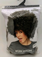 Brown Deluxe Afro Wig NWT Costume Halloween soft feel elastic lining washable