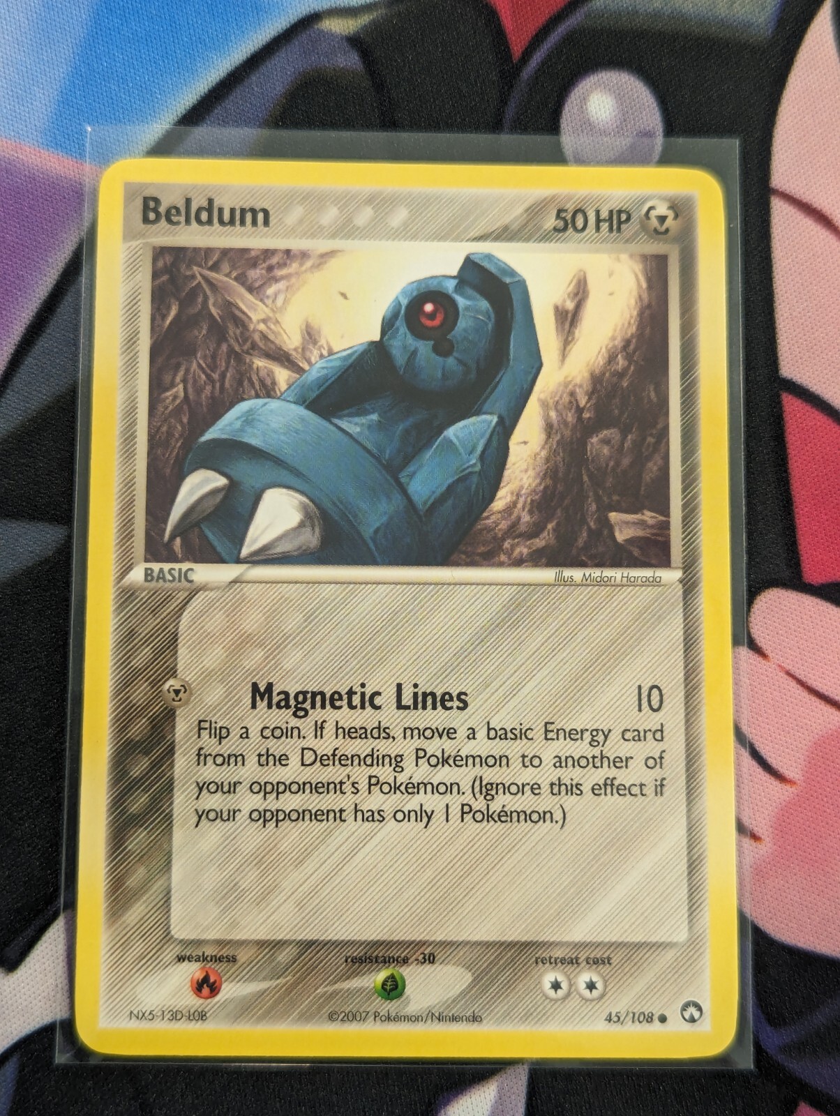 Beldum 45/108 Common 2007 EX Power Keepers Pokémon Card Near Mint