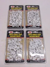 NOS! LOT of 4, ILLINOIS INDUSTRIAL TOOL 70 PIECE ASSORTMENT CABLE CLIP #26060