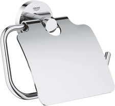 GROHE Start QuickFix Toilet Roll Holder with Cover (Chrome)