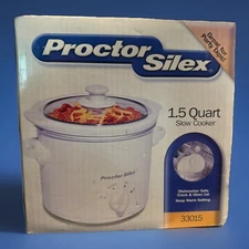 Proctor Silex 1.5 Quart Slow Cooker w/ Keep Warm Setting 33015 New/Open Box
